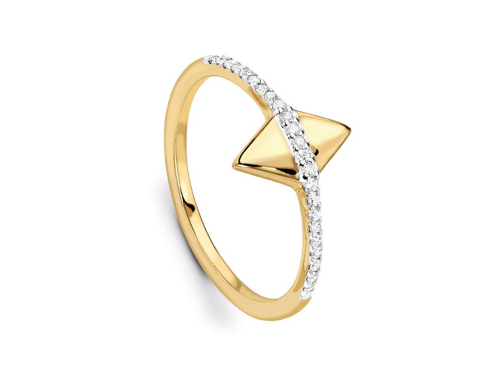 Missoma double arrow ring