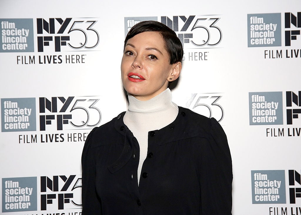 Rose McGowan at the New York Film Festival in 2015