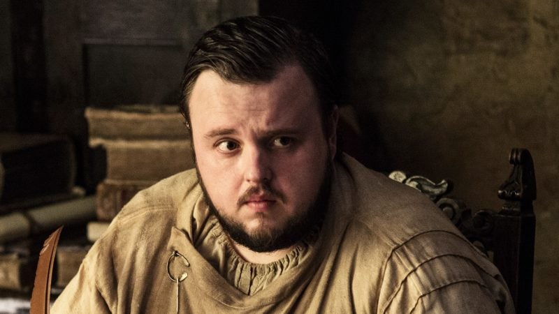 John Bradley as Samwell Tarly on Game of Thrones John Bradley as Samwell Tarly on Game of Thrones