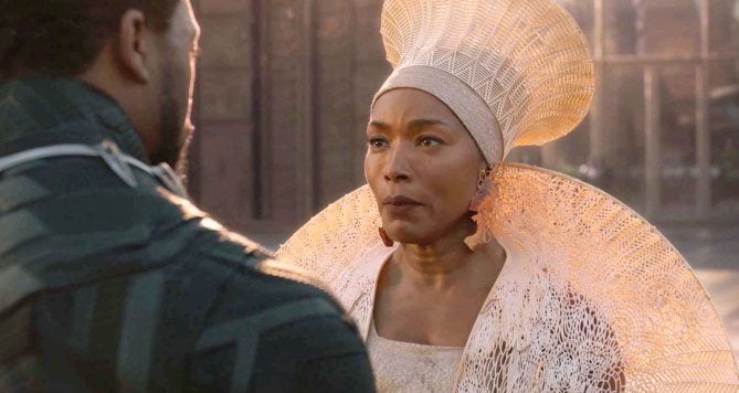 Angela Basset as T'Challa's mother Angela Basset as T'Challa's mother