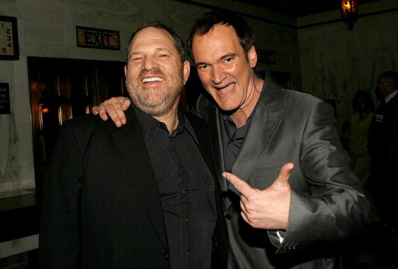 Quentin Tarantino and Harvey Weinstein at the premiere of Grindhouse