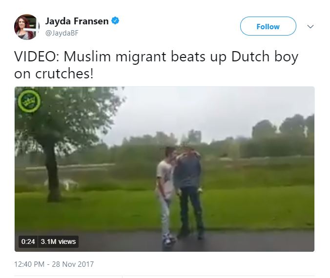 A video that Trump re-tweeted