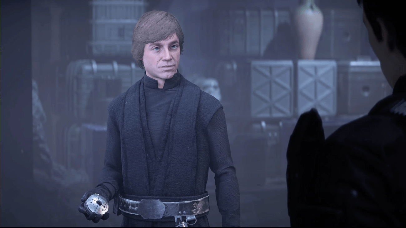 Luke Skywalker stands in Star Wars: Battlefront II