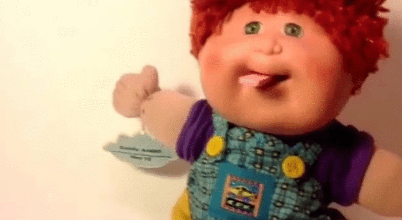 cabbage patch doll that eats