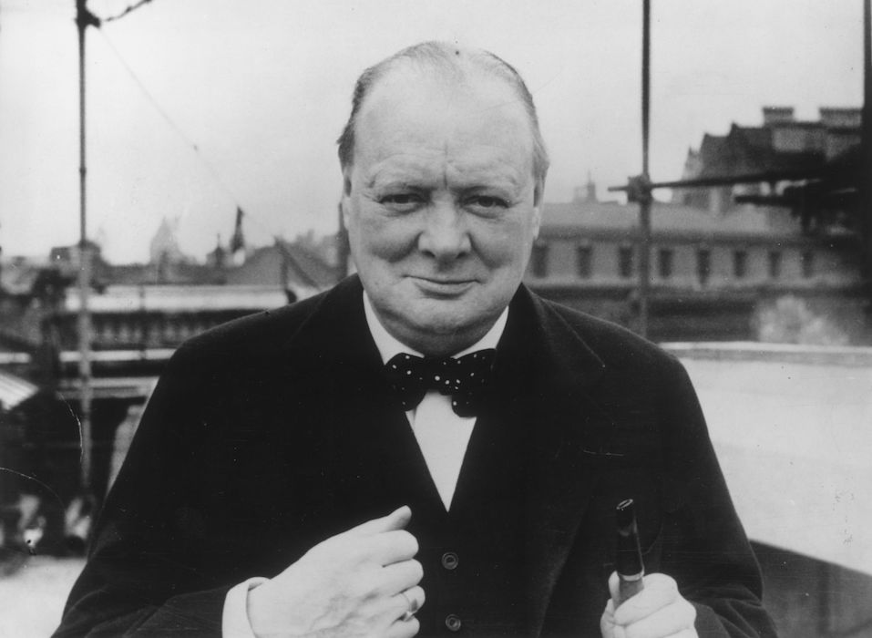 British Conservative politician Winston Churchill