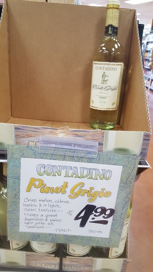 Trader Joe’s Contadino Pino Grigio wine Contadino Pino Grigio wine