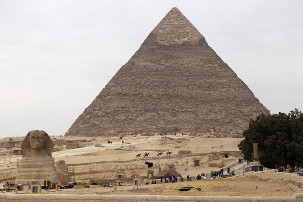 The great pyramid from a distance. The great pyramid from a distance.