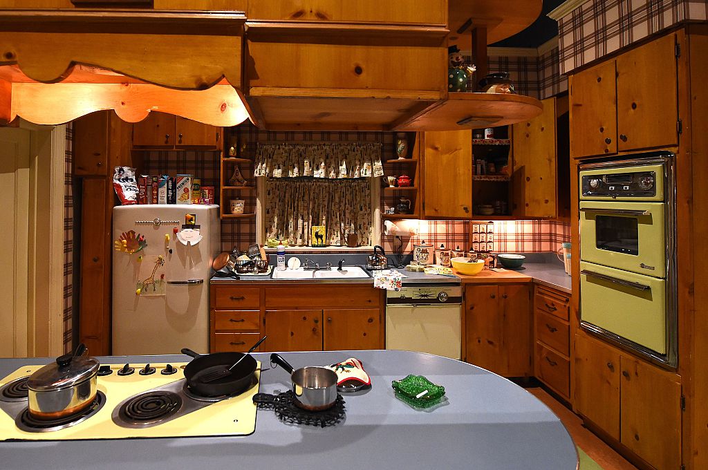 an old-style kitchen at a nostalgia museum