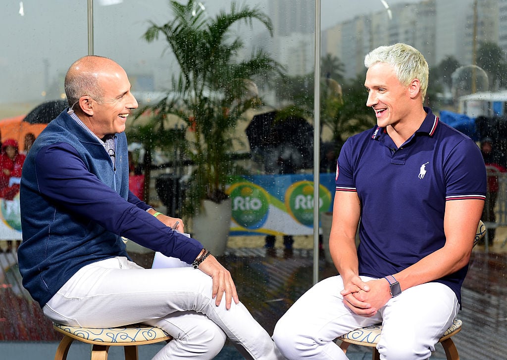 Matt Lauer and Ryan Lochte on Today Matt Lauer and Ryan Lochte on Today