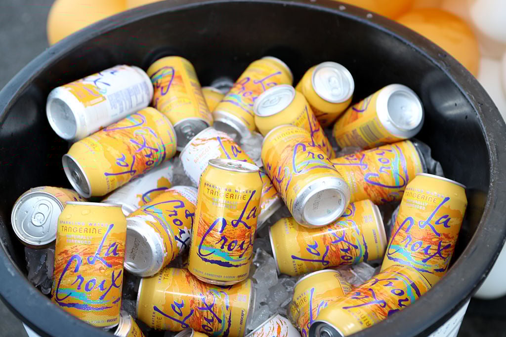 a bucket of la croix yellow seltzer a bucket of la croix yellow seltzer