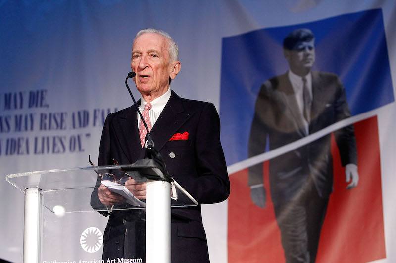 Gay Talese, American writer and journalist, speaks at the American Visionary: John F. Kennedy's Life and Times debut gala Gay Talese, American writer and journalist, speaks at the American Visionary: John F. Kennedy's Life and Times debut gala