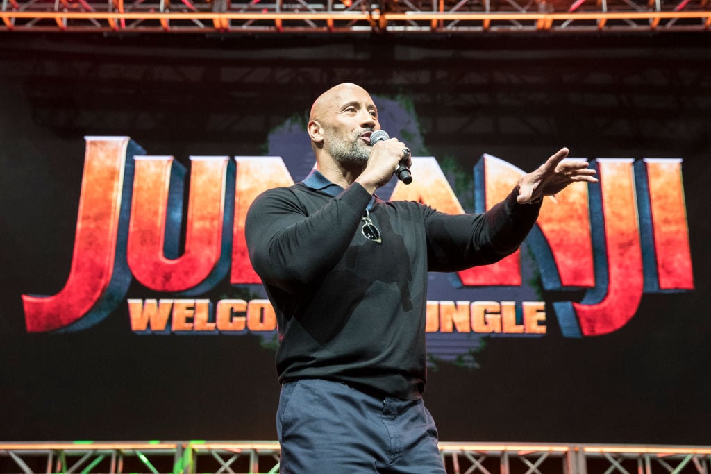 Dwayne "The Rock" Johnson on stage