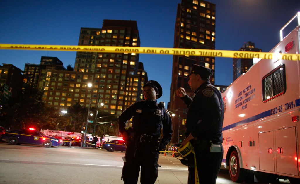 emergency personnel at the new york city terror attack emergency personnel at the new york city terror attack