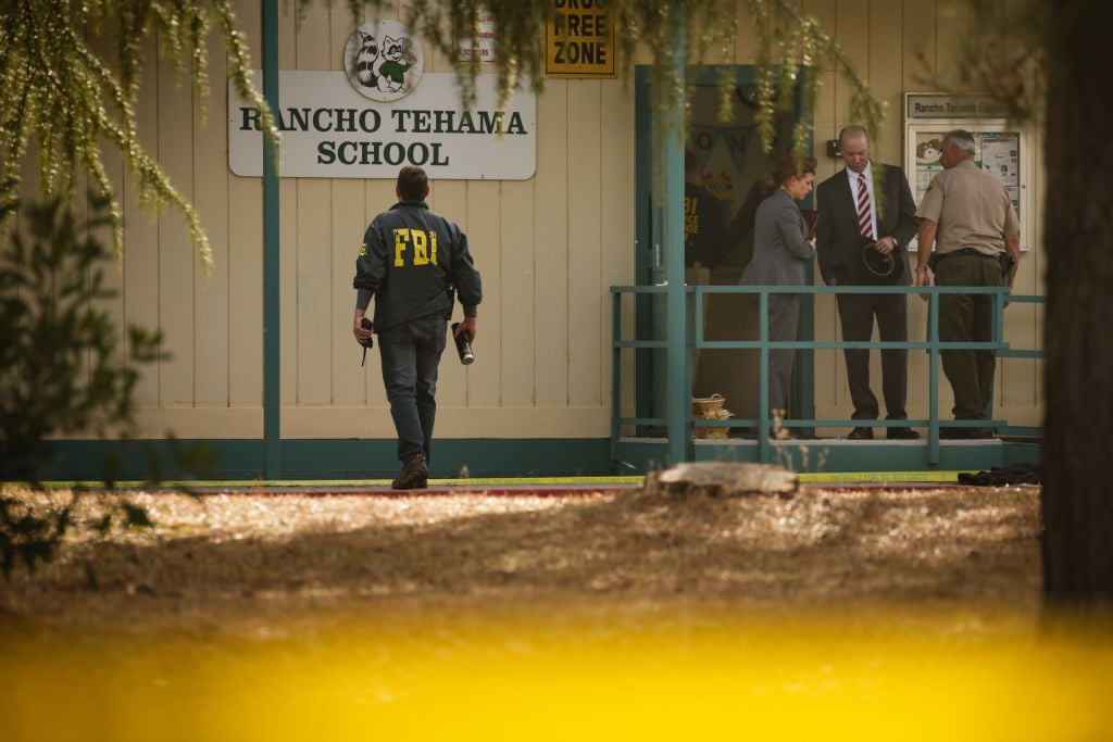 federal agents examine rancho tahoma elementary school
