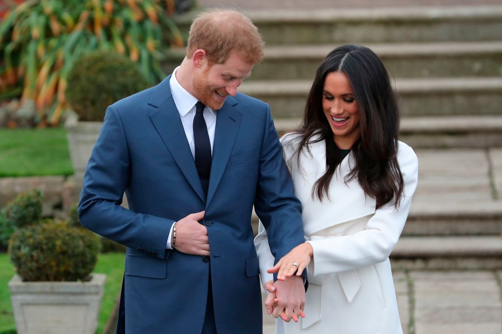 prince harry and meghan markle at their engagement announcement prince harry and meghan markle at their engagement announcement