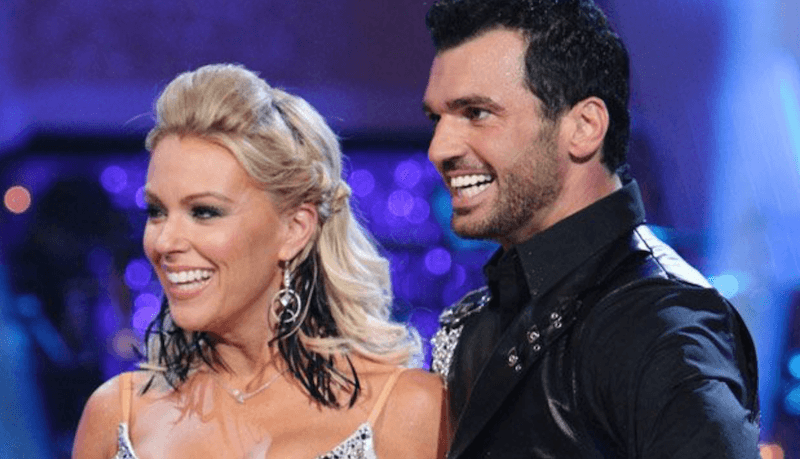 Kate Gosselin and Tony Dovolani receive feedback on their performance.