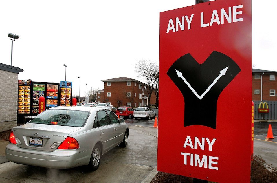 McDonald's, reportedly in an effort to satisfy consumers in a hurry for food-to-go