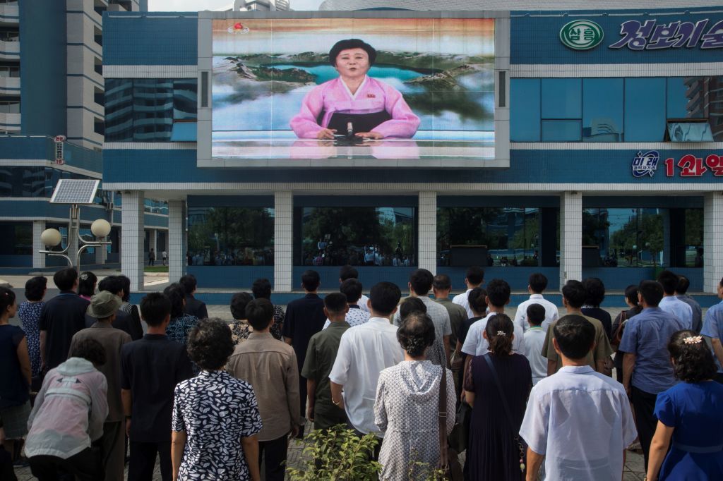 Ri Chun-Hee as she announces the news that the country has successfully tested a hydrogen bomb Ri Chun-Hee as she announces the news that the country has successfully tested a hydrogen bomb