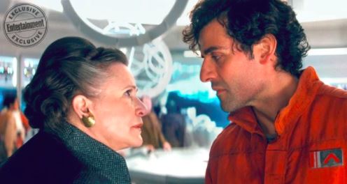 Poe Dameron speaks with General Leia Poe Dameron speaks with General Leia