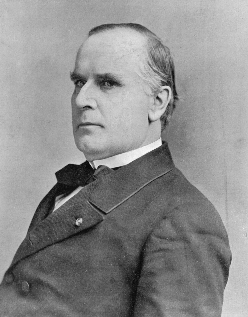Portrait of American president William McKinley