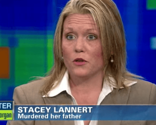 Stacey Lannert being interviewed Stacey Lannert being interviewed