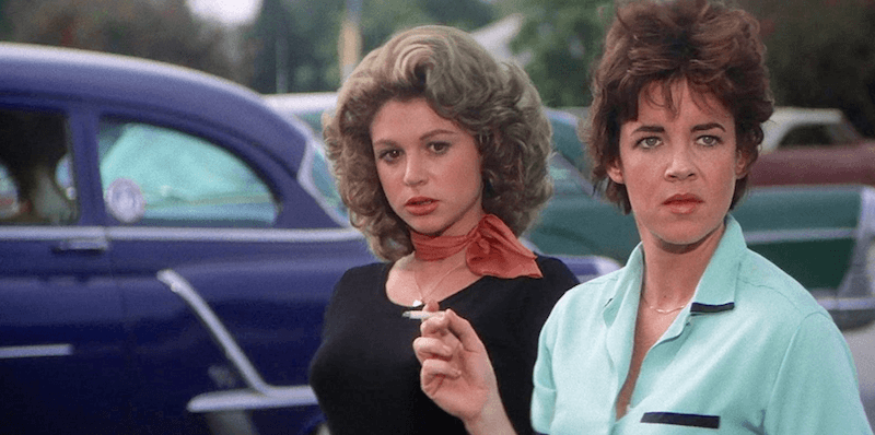Stockard Channing and Dinah Manoff in 'Grease'. Stockard Channing and Dinah Manoff in 'Grease'.