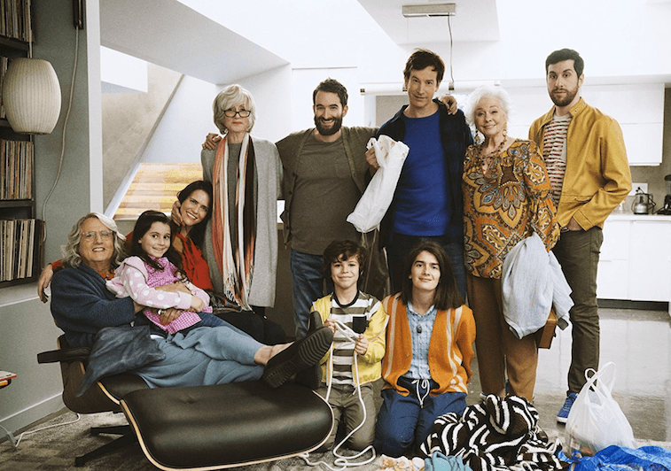 The cast of 'Transparent' standing and posing in their home. The cast of 'Transparent' standing and posing in their home.