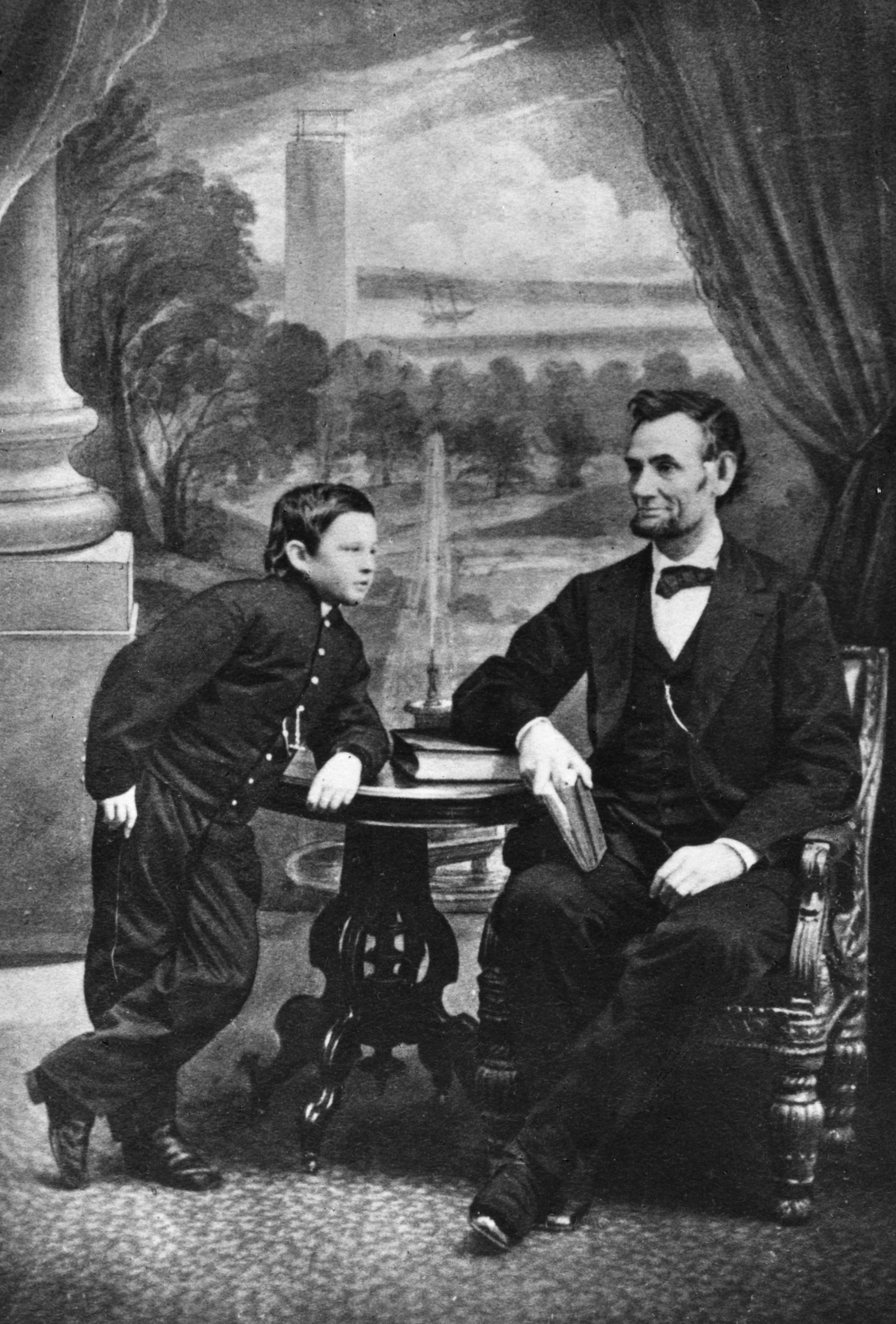 Abraham Lincoln and his son Thomas