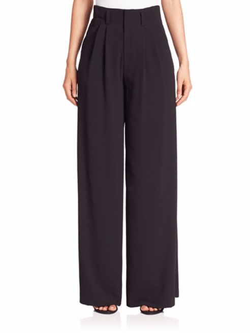 Black Alice + Olivia Eloise Wide-Leg Pants