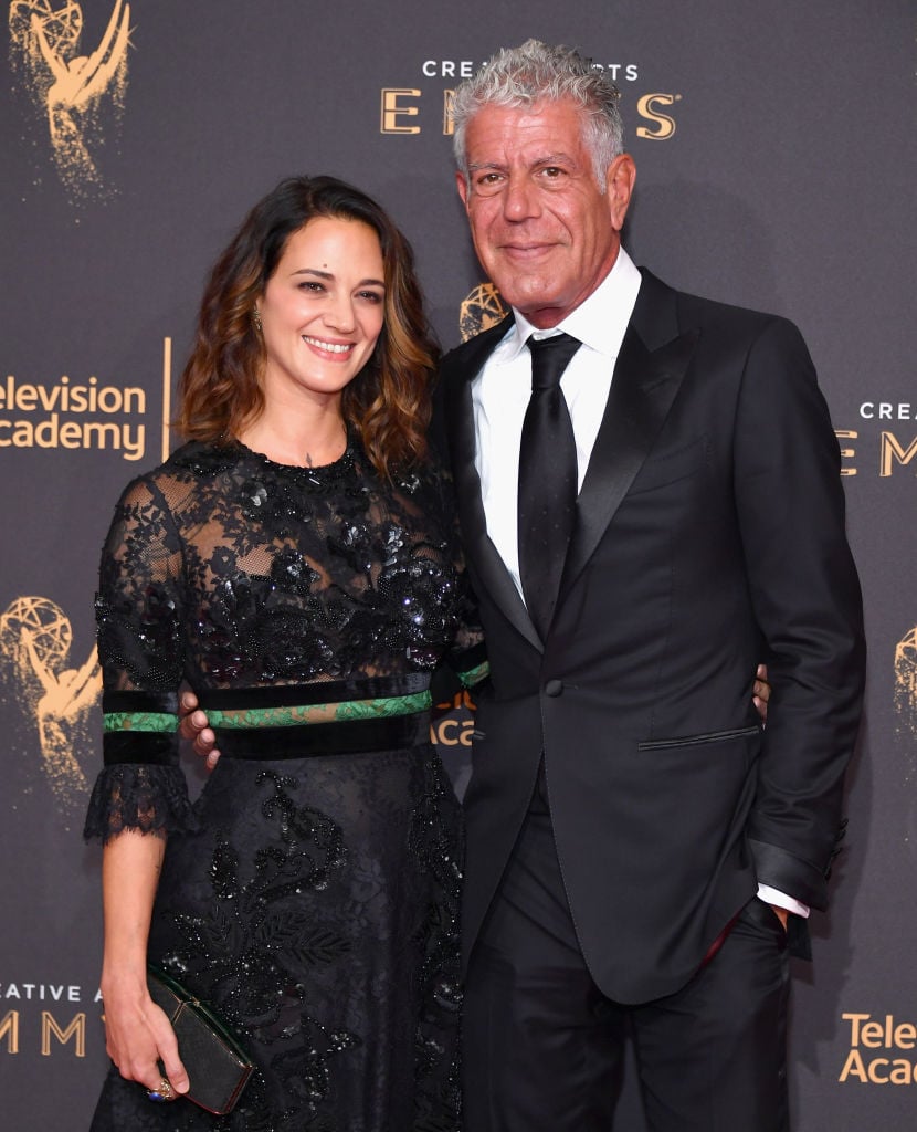 Actor Asia Argento and Anthony Bourdain