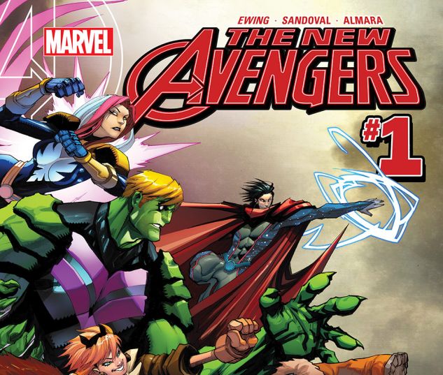 The cover of a New Avengers comic book issue