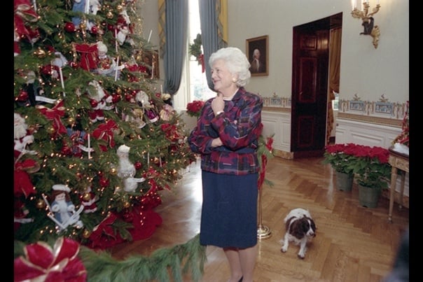barbara bush christmas tree