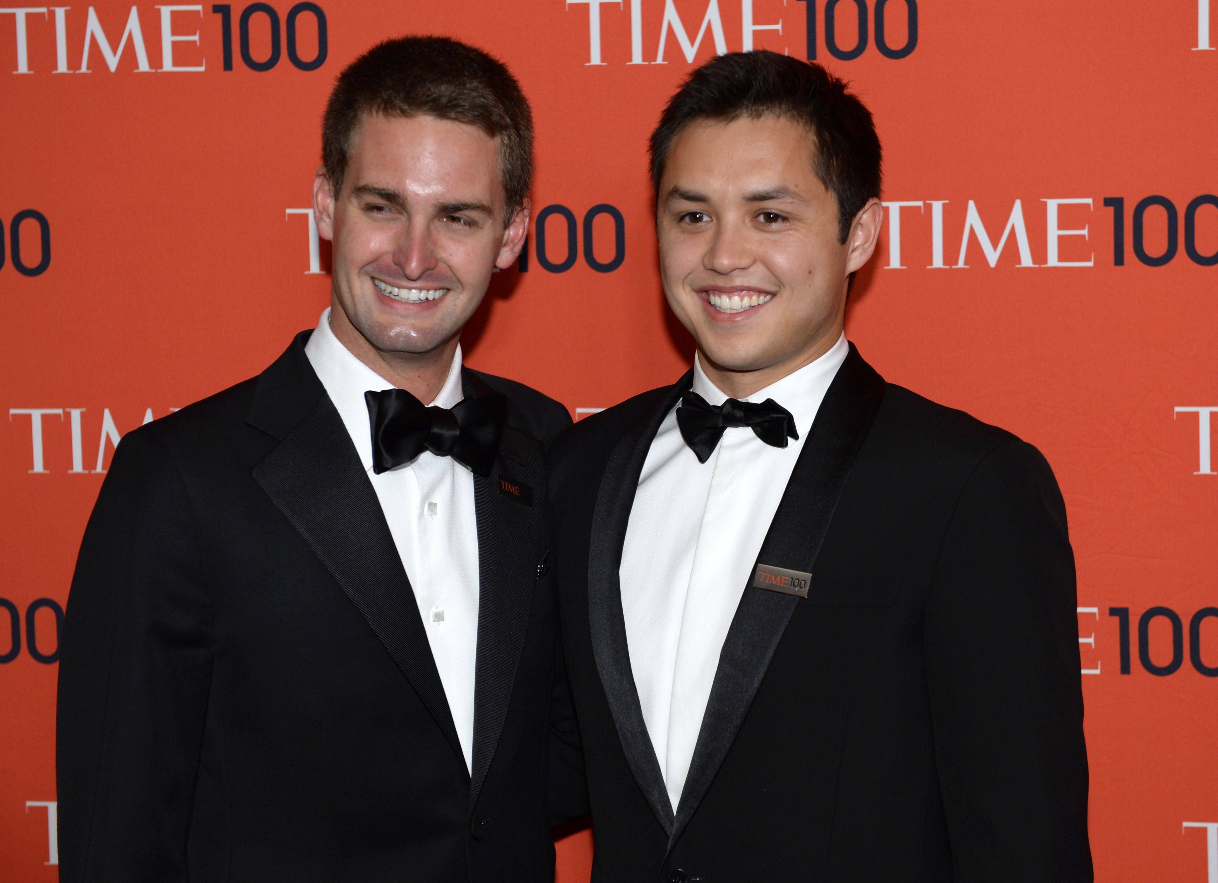 Evan Spiegel and Bobby Murphy