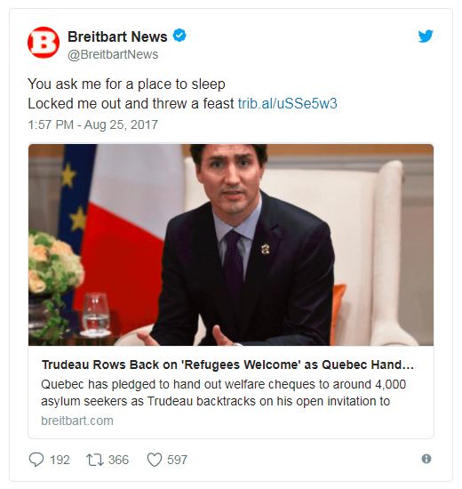a tweet from breitbart using taylor swift lyrics a tweet from breitbart using taylor swift lyrics