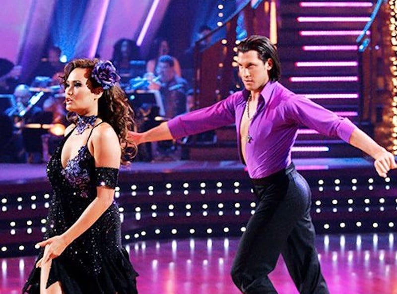 Tia Carrere dances with Maks on Dancing With the Stars