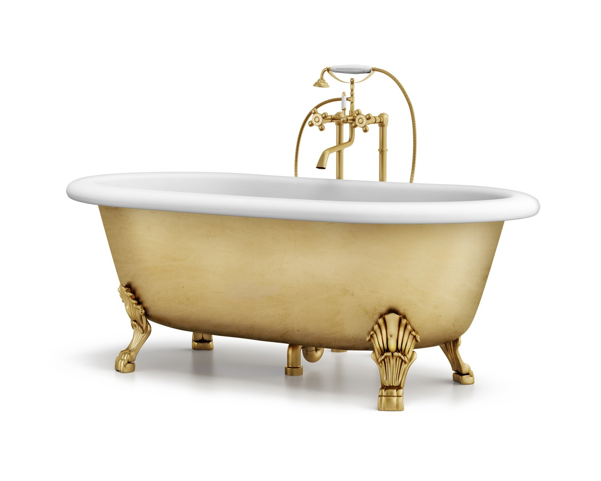 Gold bathtub