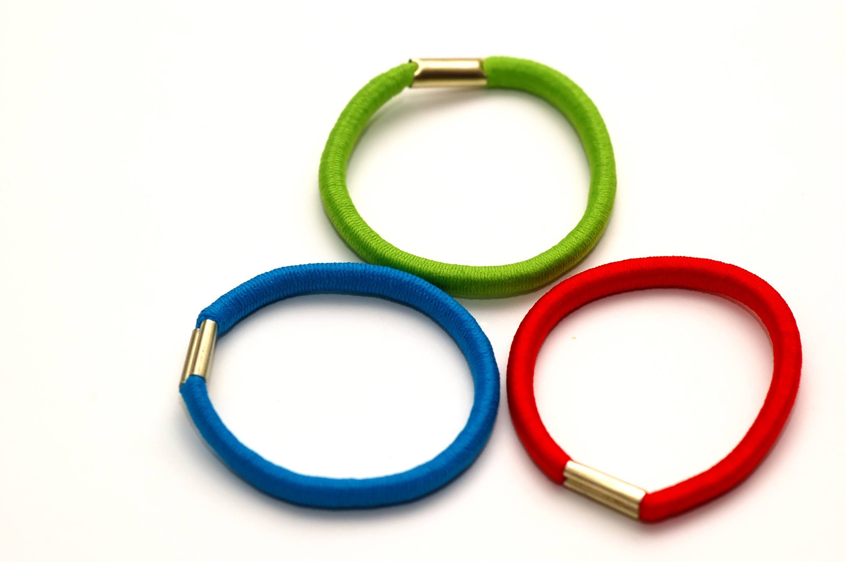 three Hair ties