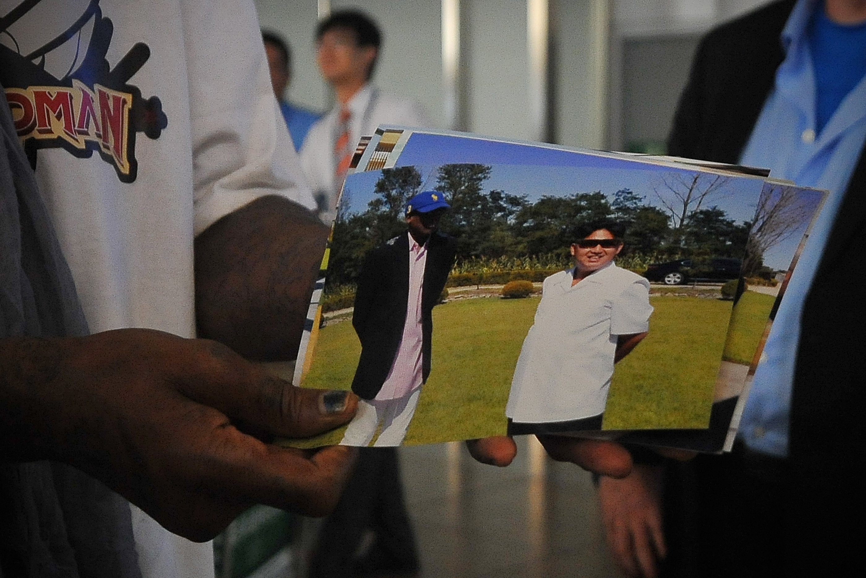 Dennis Rodman leaving North Korea