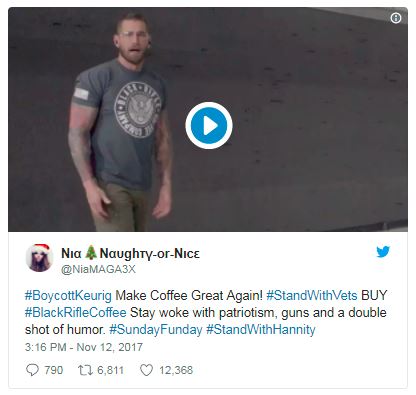 a tweet by the black rifle coffee company a tweet by the black rifle coffee company