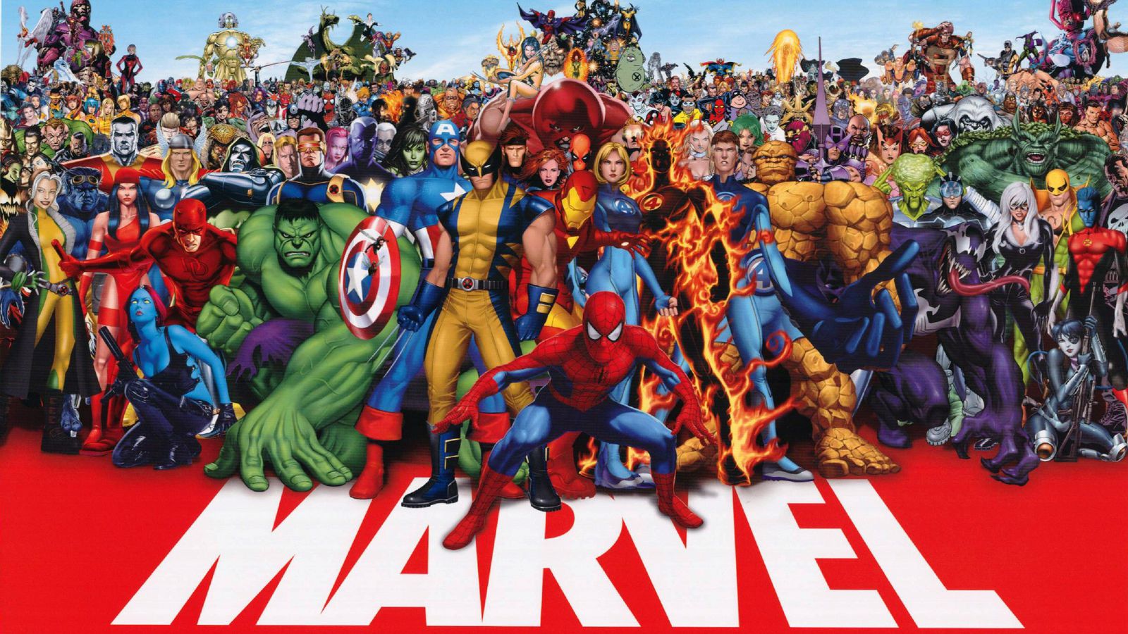 A group of Marvel comic book characters