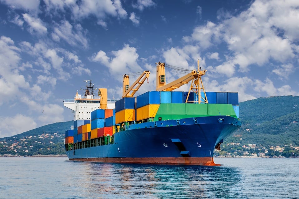 Merchant container ship Merchant container ship