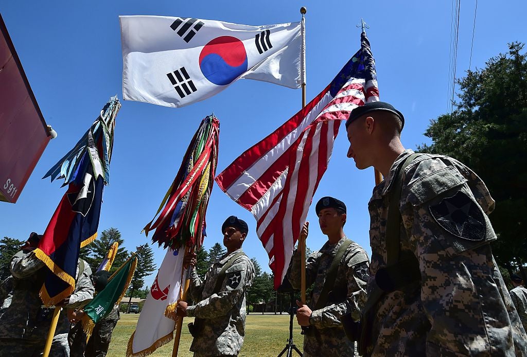 A U.S. military base in South Korea