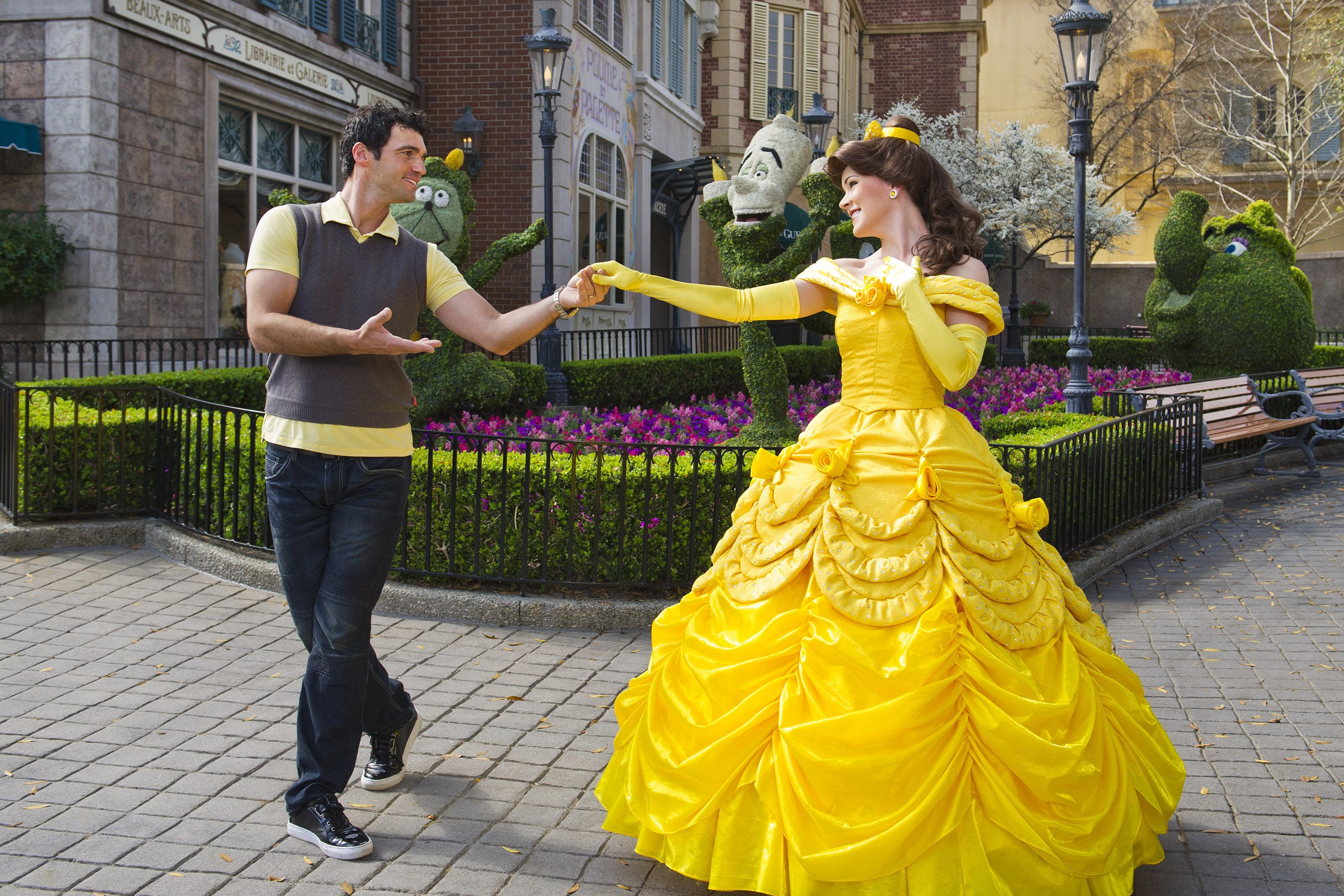 belle and a man dancing in disney belle and a man dancing in disney