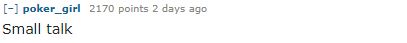 reddit post about small talk reddit post about small talk
