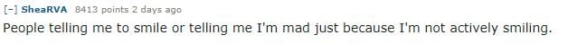 reddit post about telling women to smile reddit post about telling women to smile
