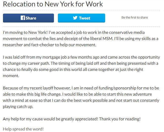 GoFundMe screenshot of Jaime Phillips page GoFundMe screenshot of Jaime Phillips page