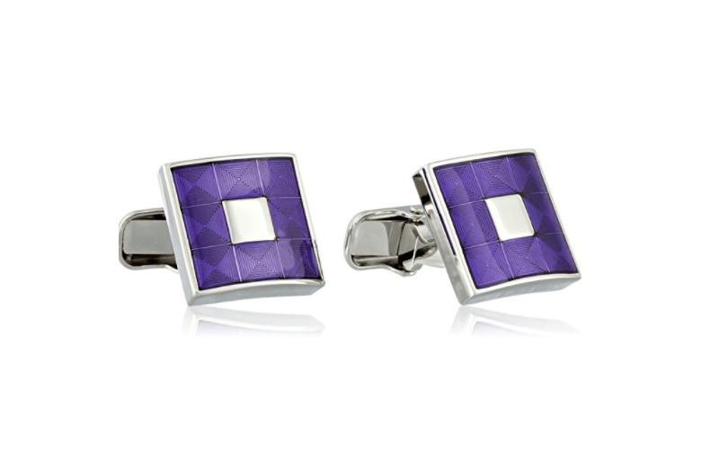 trump purple cufflinks