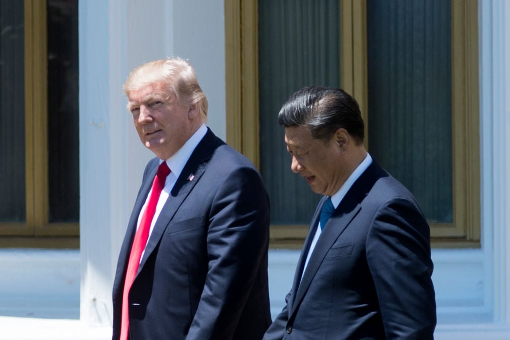 Donald Trump and Xi Jinping