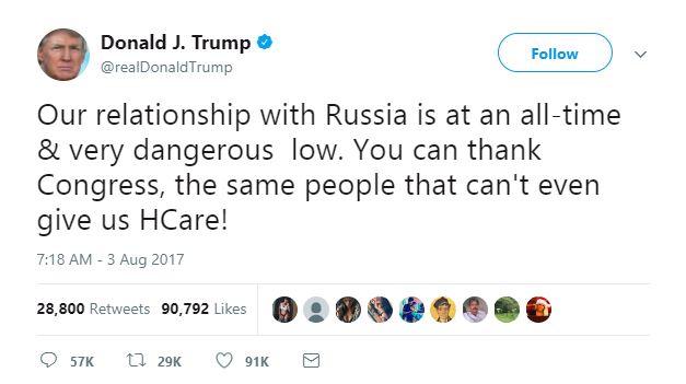 Donald Trump's Twitter account tells the story of 2017. Donald Trump's Twitter account tells the story of 2017.