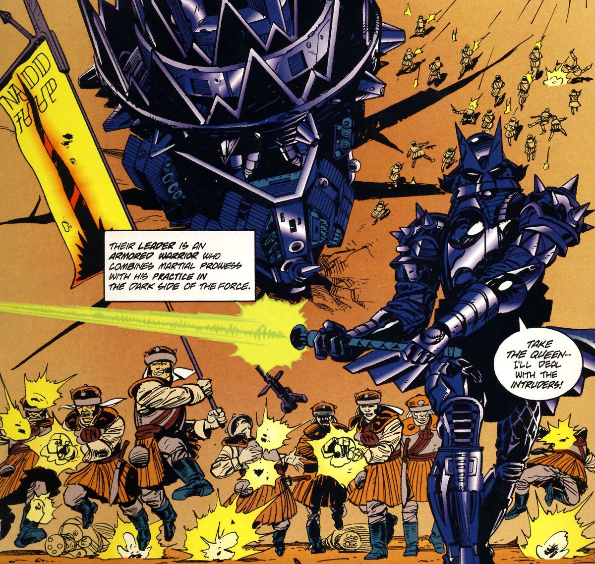 Comic book depiction of Freedon Nadd Comic book depiction of Freedon Nadd